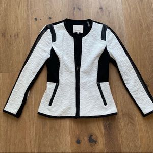 Rebecca Taylor Moto Style Blazer Jacket Size 2